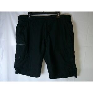 Denali Mens Black Performance Cargo Shorts Size 40 Hiking Outdoor Utility Tech